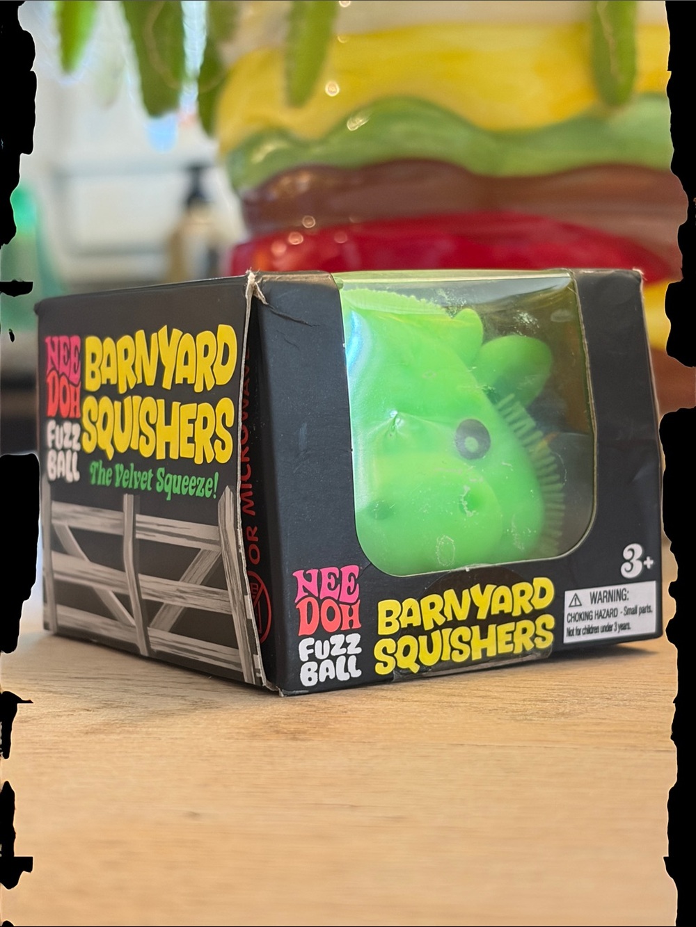 Rare Limited Edition NEEDOH Fuzz Ball Barnyard Squishers The Velvet Squeeze Cow